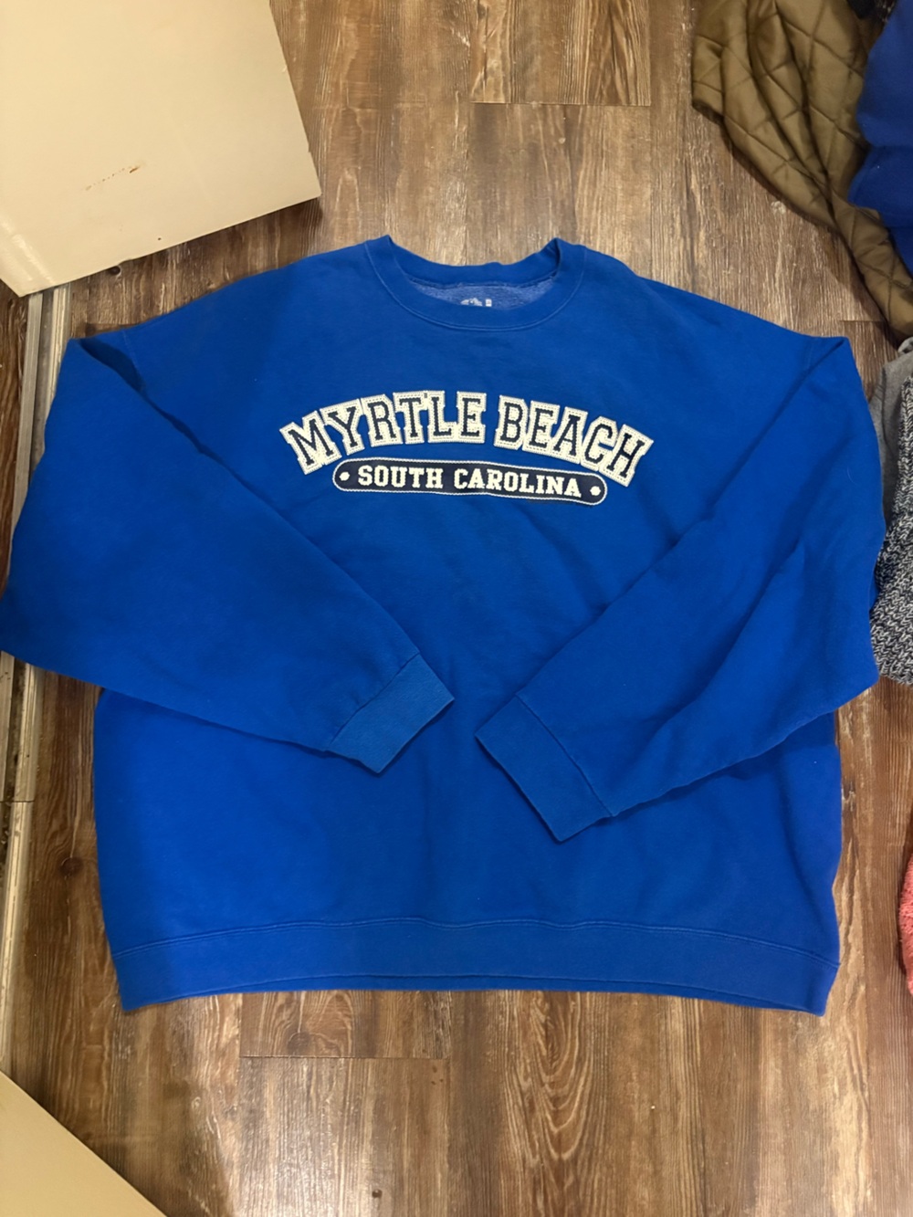 Fruit of the Loom Royal Blue Myrtle Beach Crewneck Sweatshirt